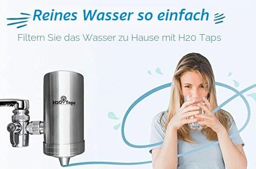 H2O Taps - Wasserfilter für den Wasserhahn (Kartuschen Pack 2), Kartuschen Pack 2