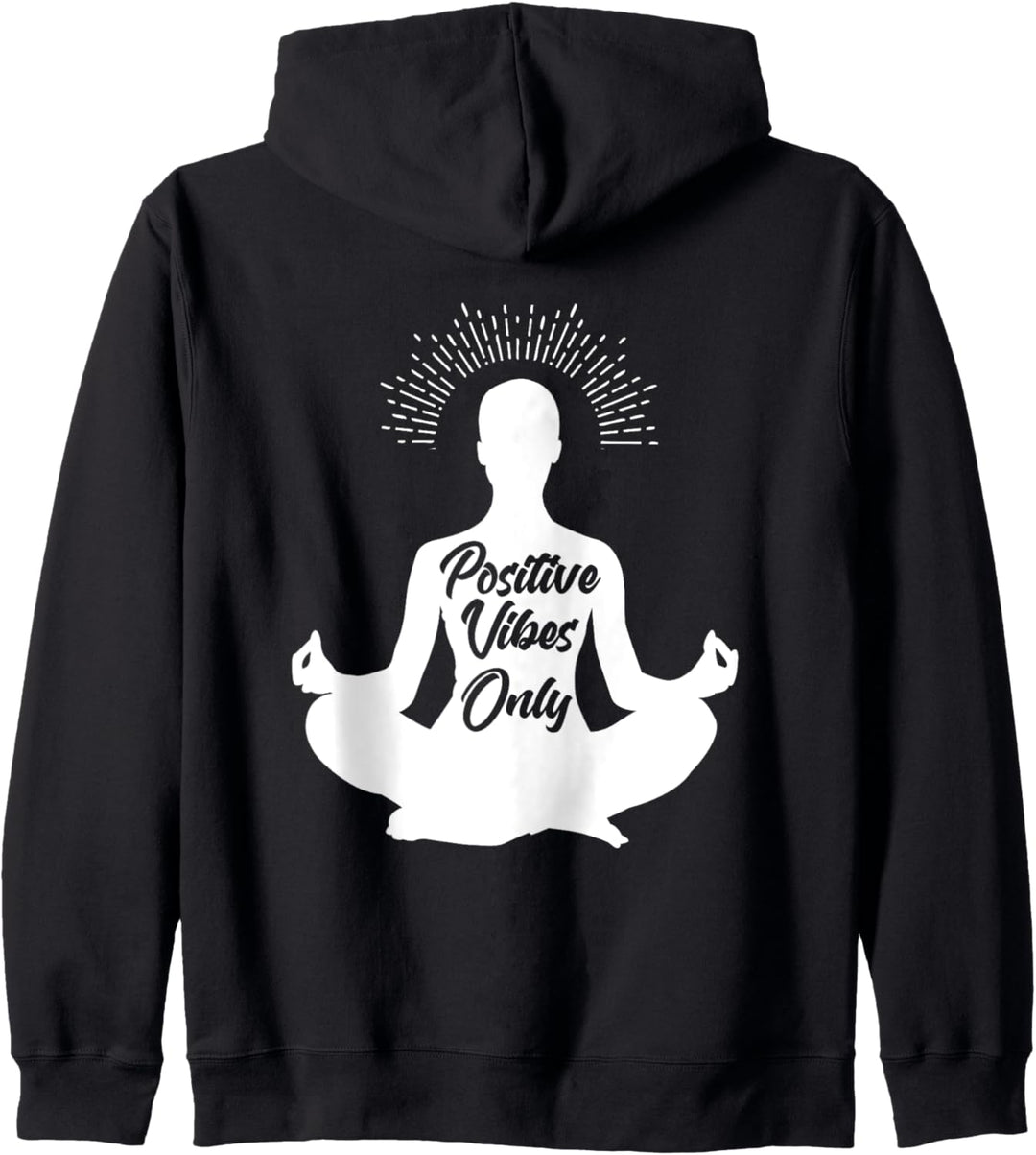 Backprint Positive vibes only Kapuzenjacke