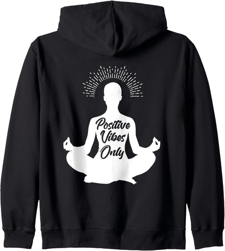 Backprint Positive vibes only Kapuzenjacke