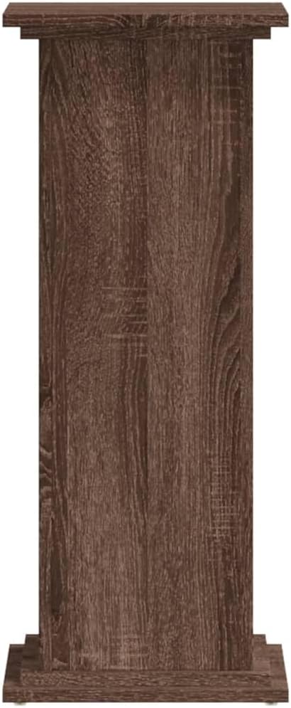 Pflanzenständer Eichen-Optik 33x33x80 cm Holzwerkstoff Pflanzenregal, Blumenregal Indoor/Outdoor, Bl