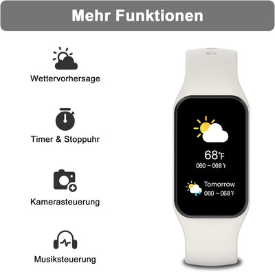 Blackview Smartwatch Herren Damen, Wasserdicht Fitnessuhr 1,47 Zoll Farbdisplay, Fitness Tracker mit