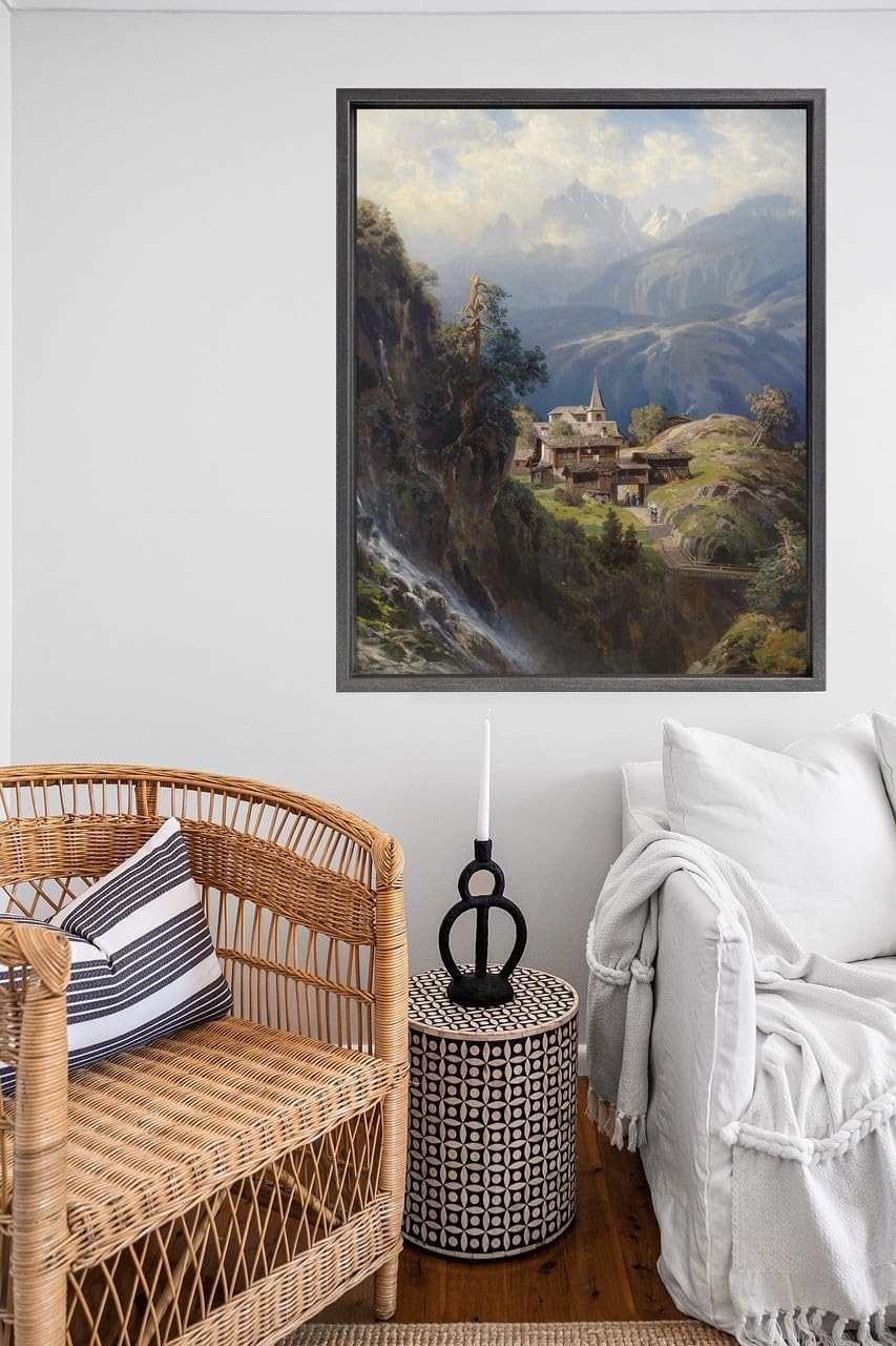 rahmengalerie24 Schattenfugenrahmen 80x100 cm Stahl für Leinwand Bilderrahmen Keilrahmen für Leinwän