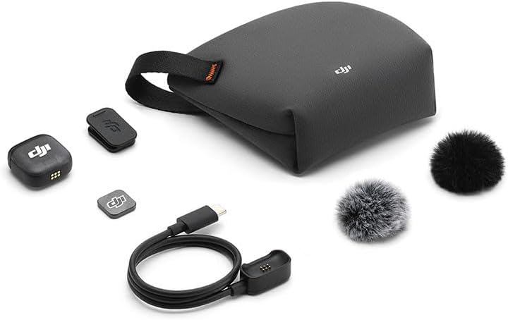 DJI Mic 3 Sender, drahtloses Mini-Mikrofon für iPhone/Kamera/Android, leicht & intuitiv, Lavalier-Mi