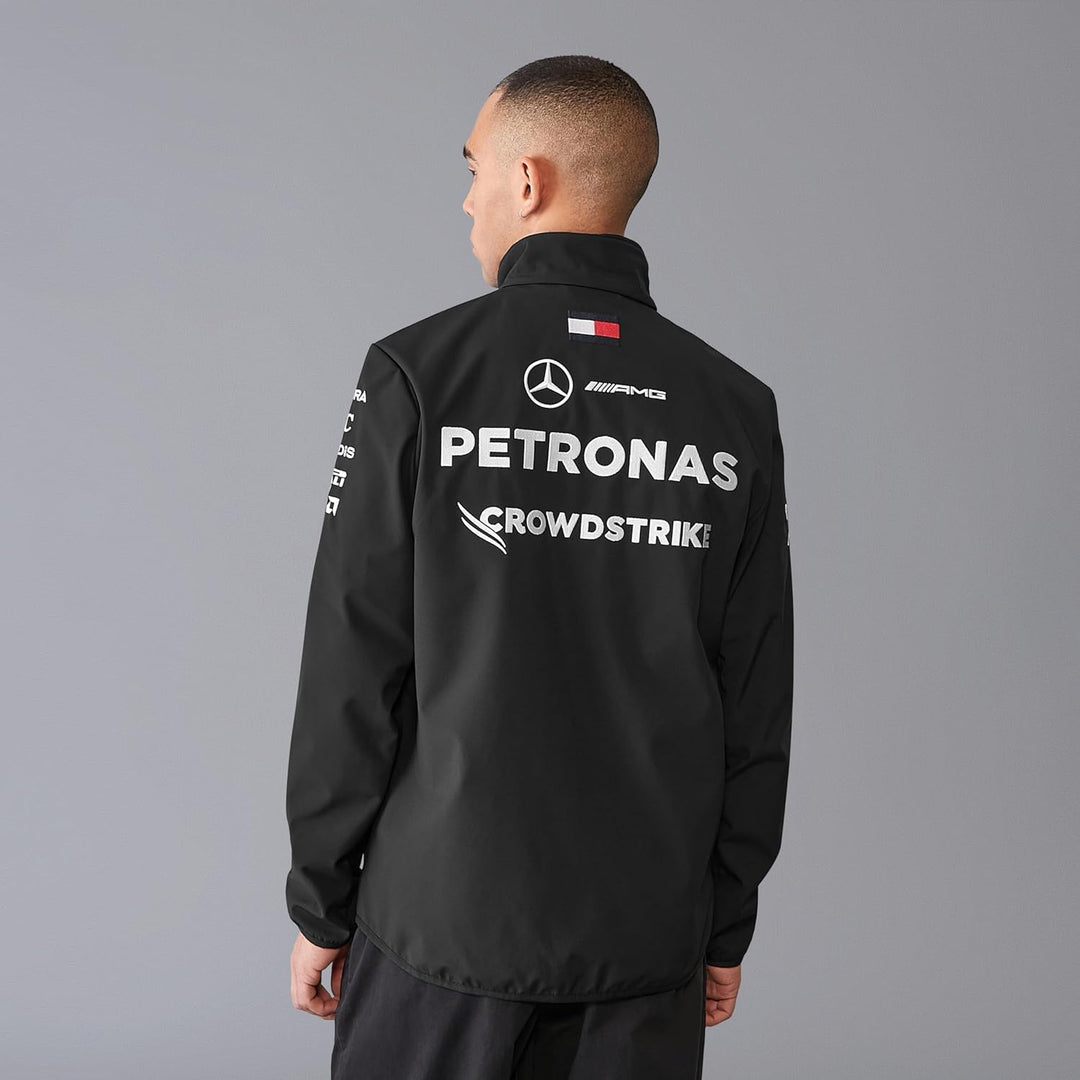 MERCEDES AMG PETRONAS F1 Herren 2024 Team Softshell-Jacke XL Schwarz, XL Schwarz