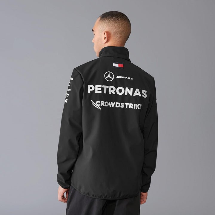 MERCEDES AMG PETRONAS F1 Herren 2024 Team Softshell-Jacke XXL Schwarz, XXL Schwarz