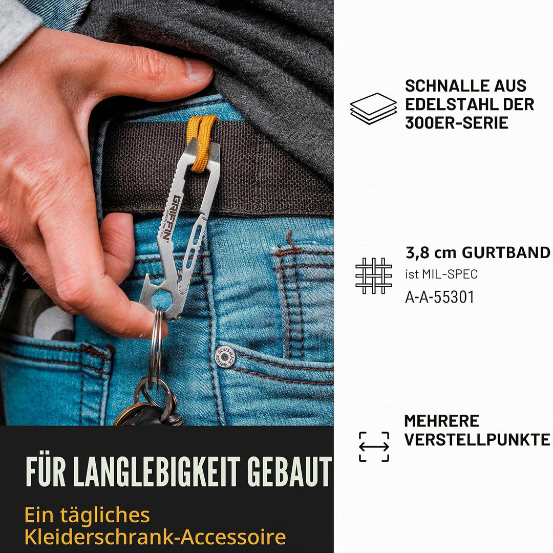 Wazoo Cache Belt EDC Survival Bushcraft Travel Safety, L