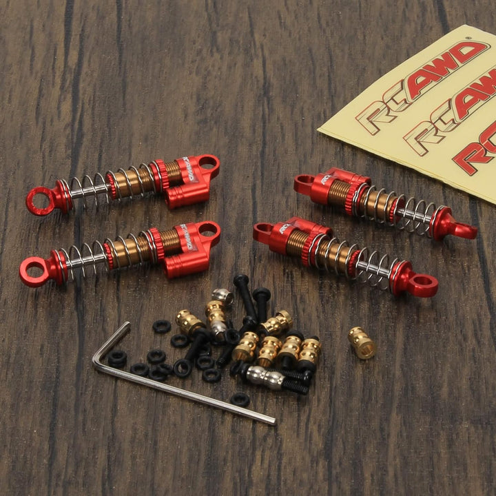 RCAWD RC Auto Stossdämpfer Für FMS FCX24 1/24 & 1/18 Stossdämpfer-Upgrades, verstellbare vordere und