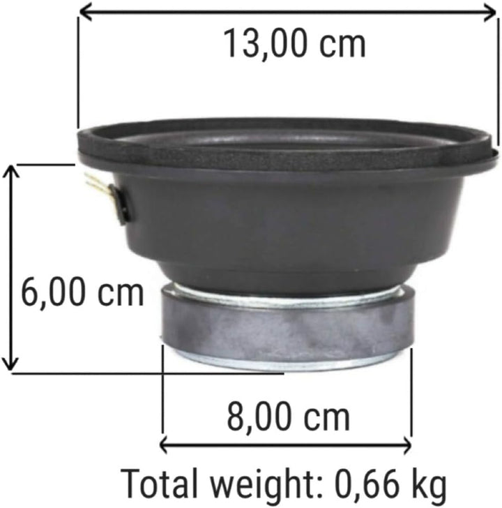 1 MIDRANGE MASTER AUDIO CW500/8M Lautsprecher 13,00 cm 130 mm 5" Durchmesser 100 watt rms 200 watt m