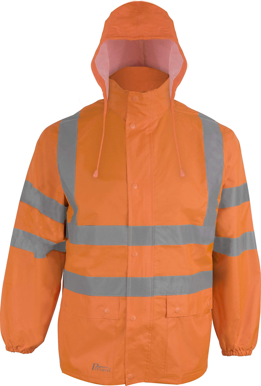 Prevent Warnschutz-Regenjacke RJO, leuchtorange, Gr. XS XS-6XL, XS-6XL