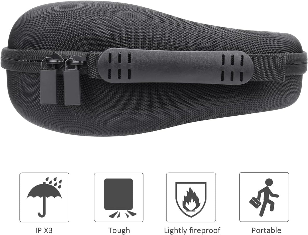co2CREA Hart Reise Schutz Hülle Etui Tasche für Logitech Zone Vibe 125 /Vibe 100 kabellose Noise-Can