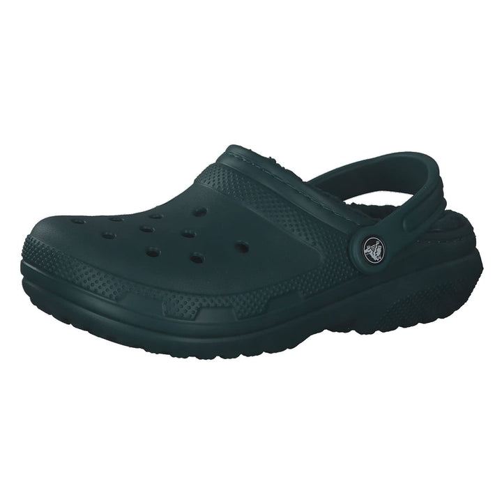 Crocs Unisex Classic Lined Clogs 33/34 EU Evergreen, 33/34 EU Evergreen