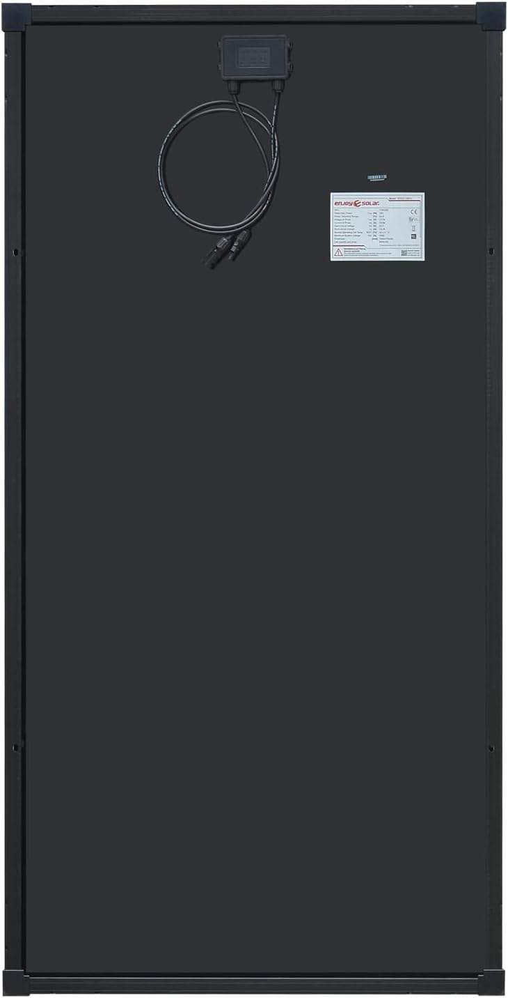 enjoy solar® 230W 12V Monokristallines Solarmodul mit HPBC-Technologie - 25% Hocheffizienz, 182mm So