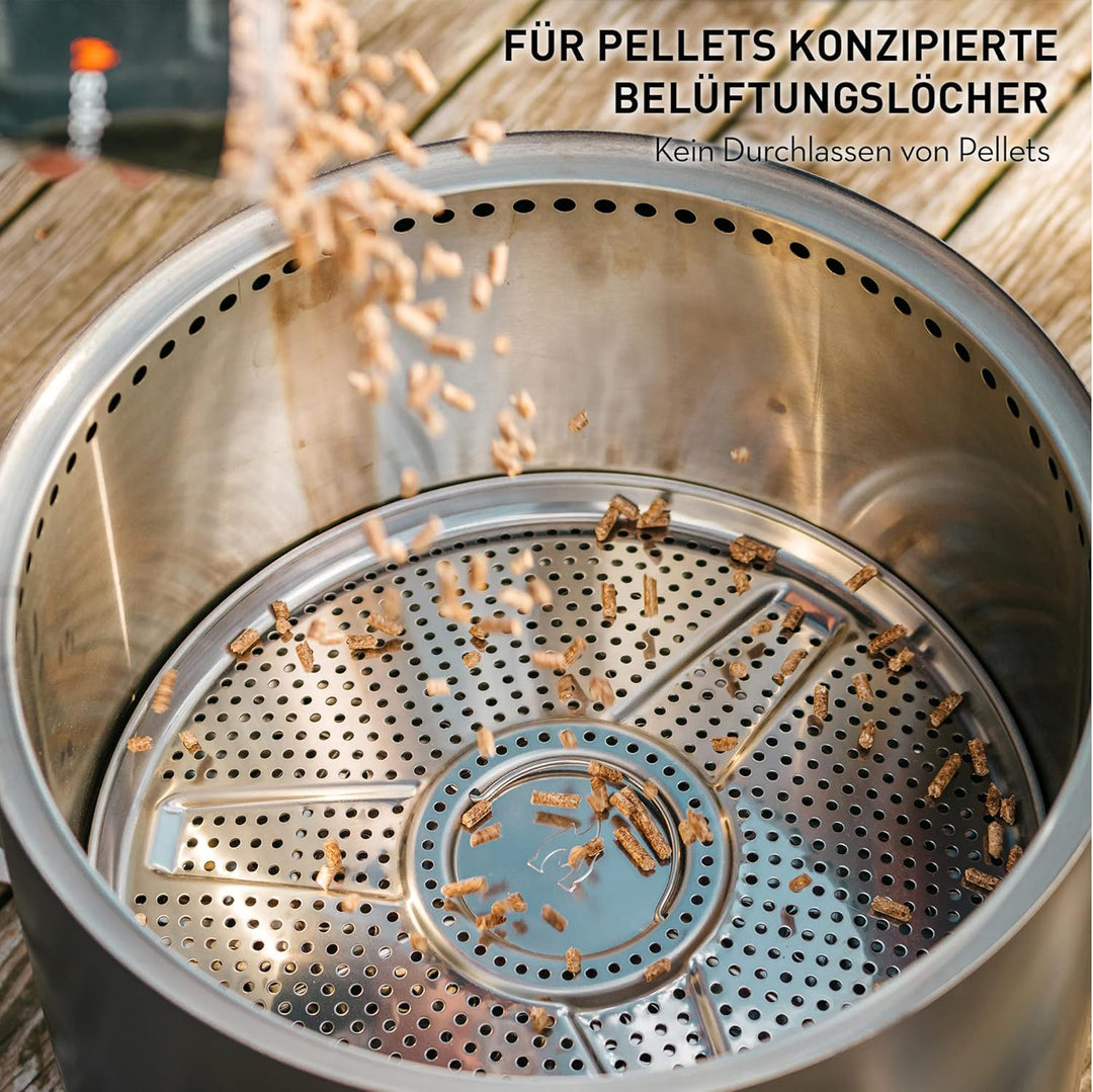 Solo Stove Yukon-Einsatz für Pellets | Zubehör für raucharme Outdoor Feuerschale Yukon, Adapter für