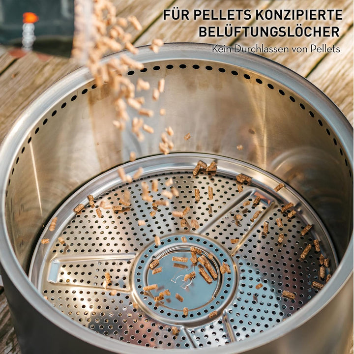 Solo Stove Yukon-Einsatz für Pellets | Zubehör für raucharme Outdoor Feuerschale Yukon, Adapter für