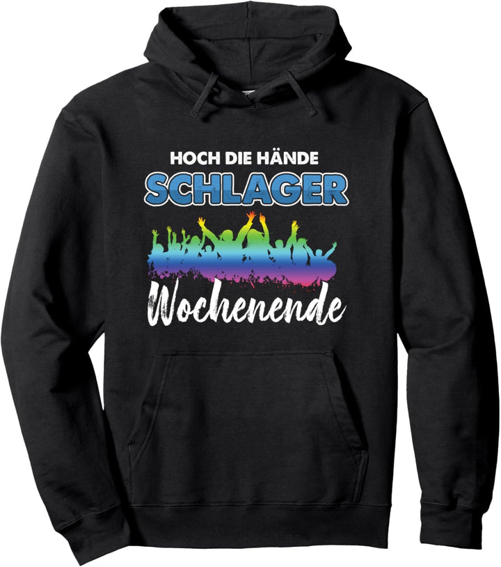 Schlager Wochenende Party Hit Ohrwurm Volksmusik Geschenk Pullover Hoodie