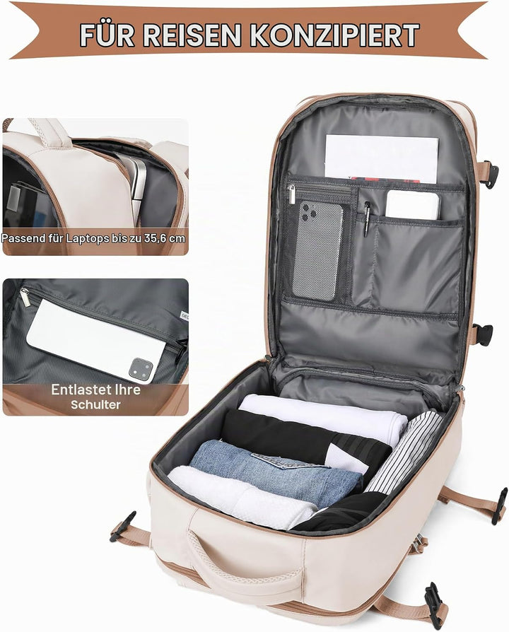 SZLX Vakuum Rucksack mit pumpe Ryanair Handgepäck 40x30x20 Damen Wizzair Handgepäck 40x30x20 Vakuum