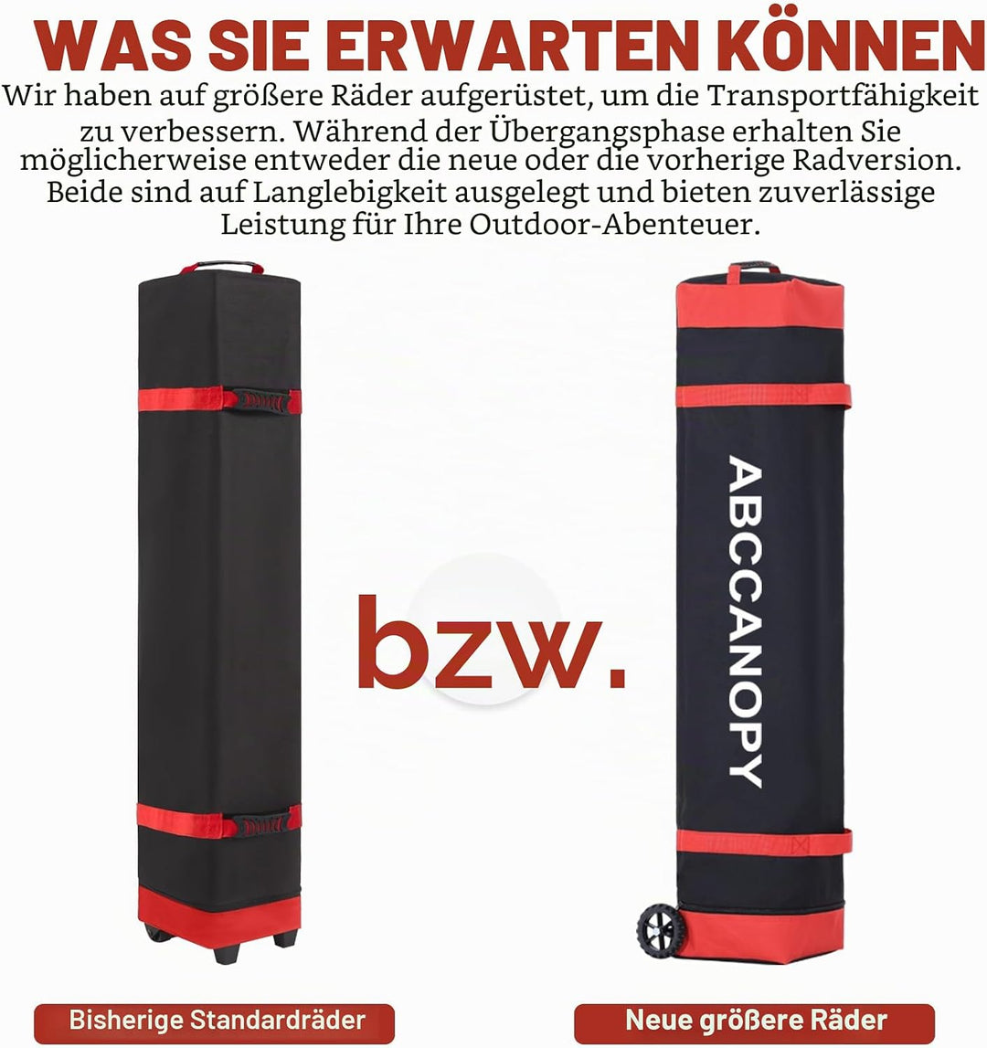 ABCCANOPY Faltpavillon Wasserdicht Stabil Winterfest,UV Schutz 50+,Für Garten Camping,4 PCS Sandsack