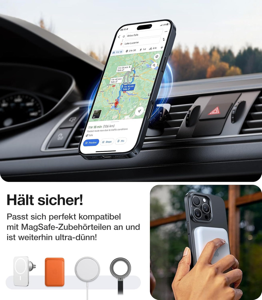 TORRAS Ultra Dünn für iPhone 16 Pro Max Hülle für MagSafe [Nr. 1 Magnetkraft] Handyhülle iPhone 16 P