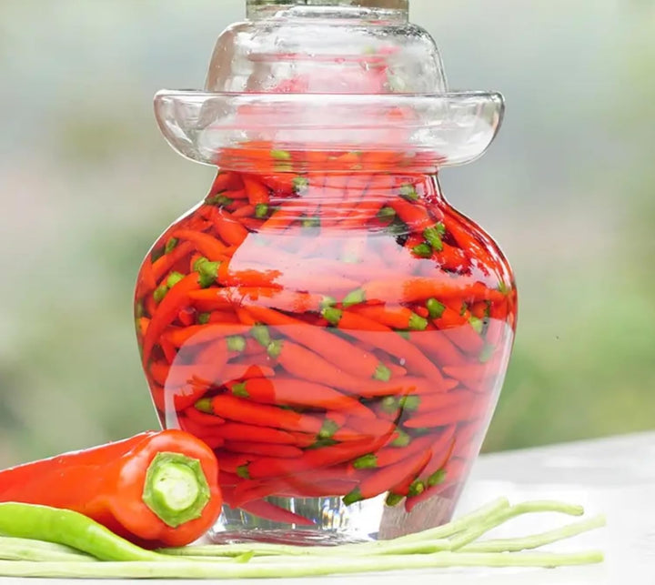 Kimchi -Glas Gärglas mit breiter Öffnung und Wasserverschluss Fermentieren Topf Gemüse Glastopf Glas