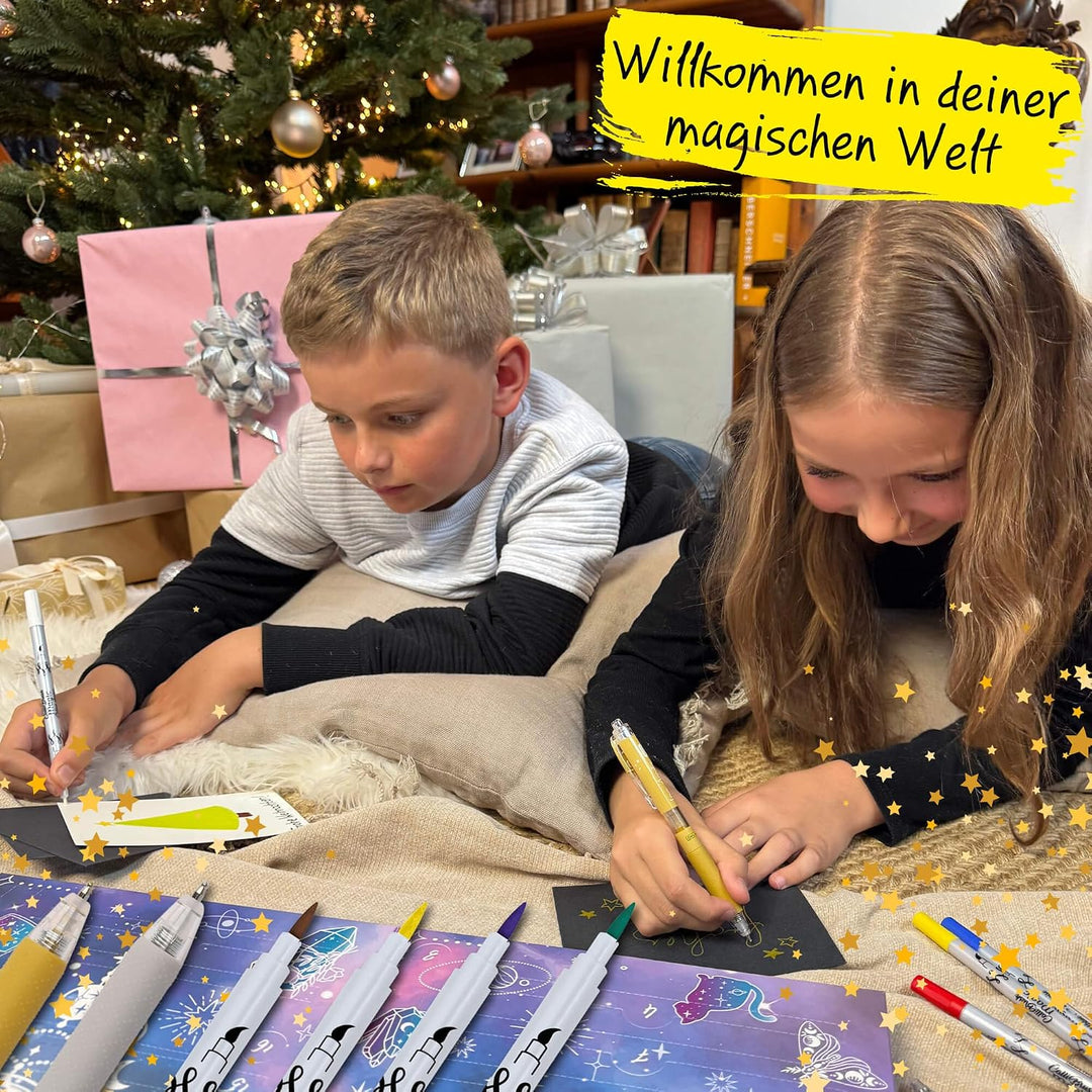ONLINE Magic Adventskalender 2025 I Kreativ Kalender Teenager Mädchen, Jungen &amp; Erwachsene I Schreib