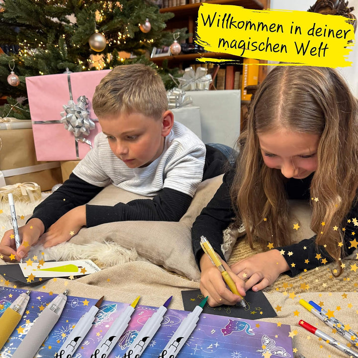 ONLINE Magic Adventskalender 2025 I Kreativ Kalender Teenager Mädchen, Jungen &amp; Erwachsene I Schreib