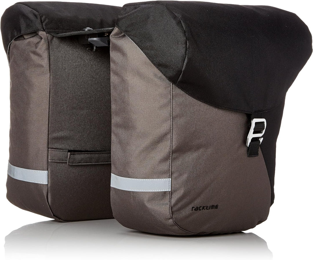 Racktime Vida Doppeltasche 35 x 28 x 26 cm Schwarz, 35 x 28 x 26 cm Schwarz