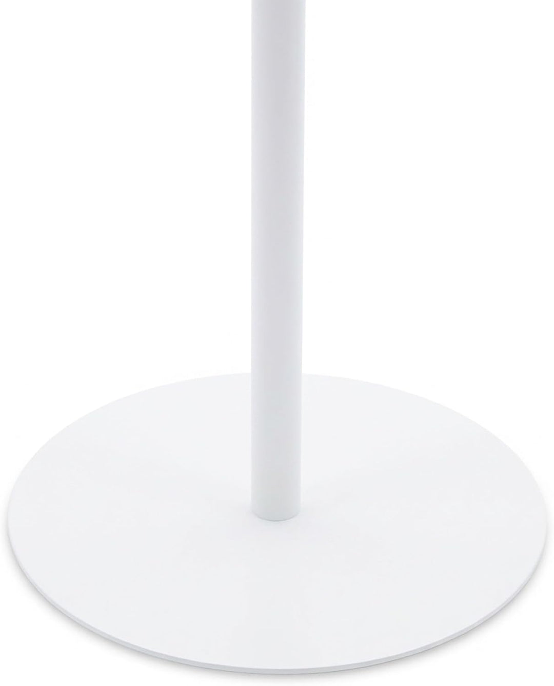 Spetebo Metall Beistelltisch rund weiss - Ø 35 cm - Couchtisch im Bistrotisch Design - Wohnzimmertis