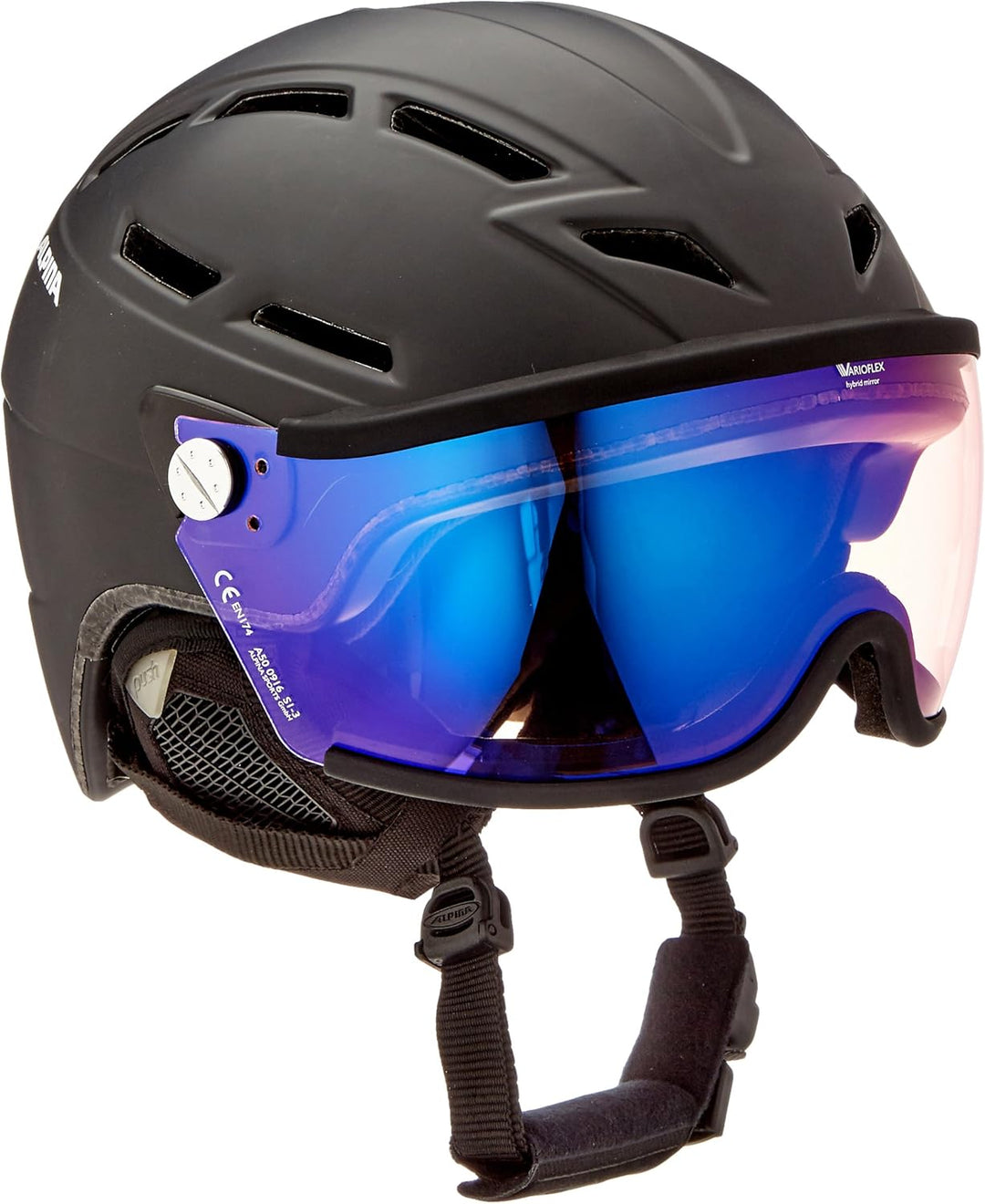 ALPINA Griva Visor Vhm Skihelm 51-55 cm Black Matt, 51-55 cm Black Matt