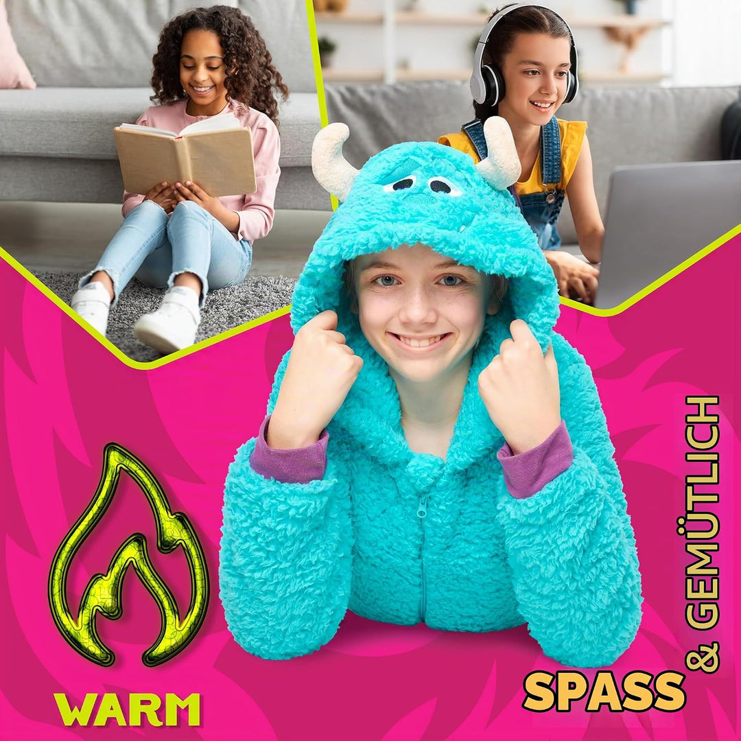 Disney Onesie für Mädchen, 4-15 Jahre - Stitch Jumpsuit - Kuschelanzug Einteiler für Mädchen, 4-5 Ja