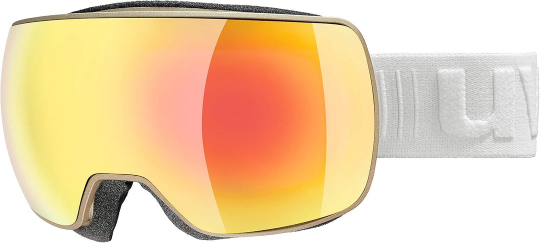 uvex Unisex Compact Fm Skibrille (1er Pack) Einheitsgrösse prosecco mat/orange-clear, Einheitsgrösse