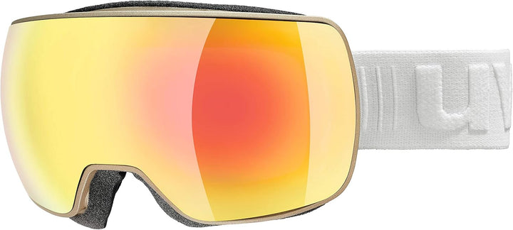 uvex Unisex Compact Fm Skibrille (1er Pack) Einheitsgrösse prosecco mat/orange-clear, Einheitsgrösse