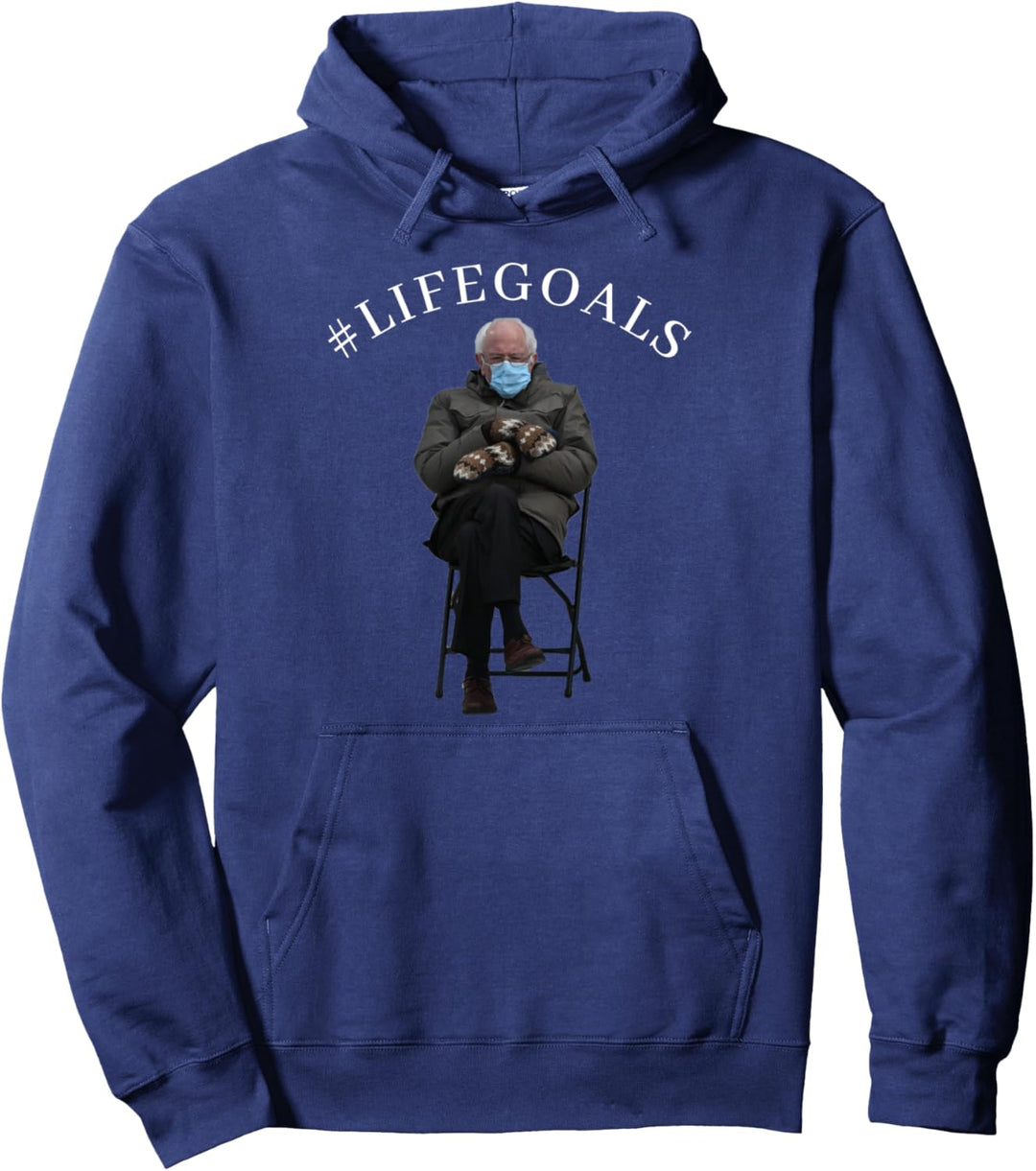 Bernie Sanders Fäustlinge sitzend Einweihung Funny Meme Pullover Hoodie