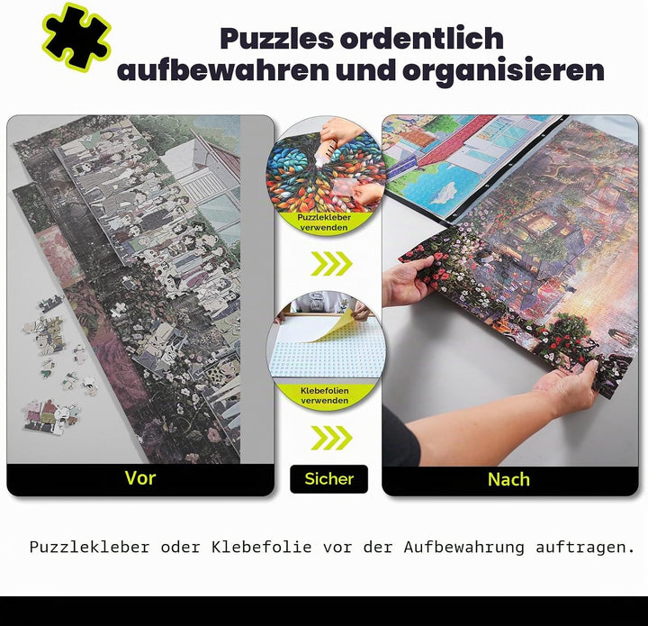 ALL4JIG Aufbewahrungsmappe für Enthusiasten | Platzsparender Organizer für Erwachsene | Fasst 20 Puz