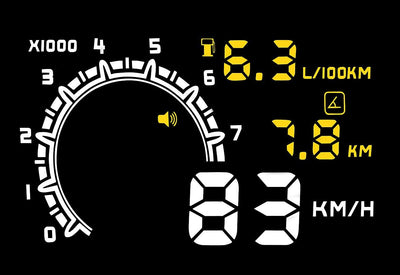 Lescars OBD Display: Head-up-Display HUD-55C für OBD2-Anschluss (OBD Anzeige, Tachoanzeige auf Winds