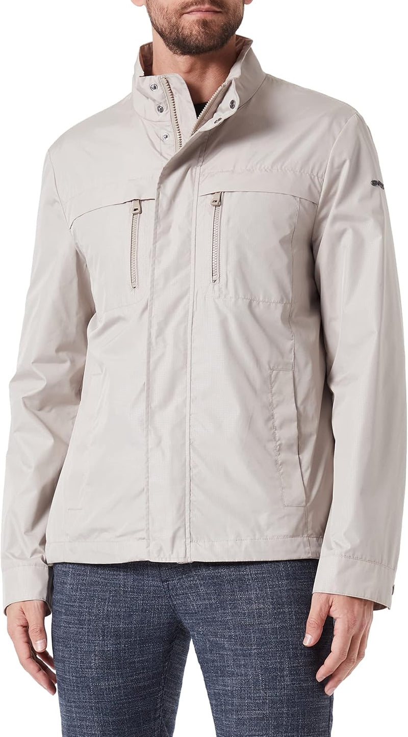 Geox Herren M Vincit Jacket 48 Humus/Check, 48 Humus/Check