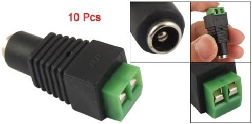 BW 10x Hohlkupplung Hohlbuchse Ø 2,1mm / 5,5mm 12V DC Stecker Überwachungskamera F-10PCS, F-10PCS