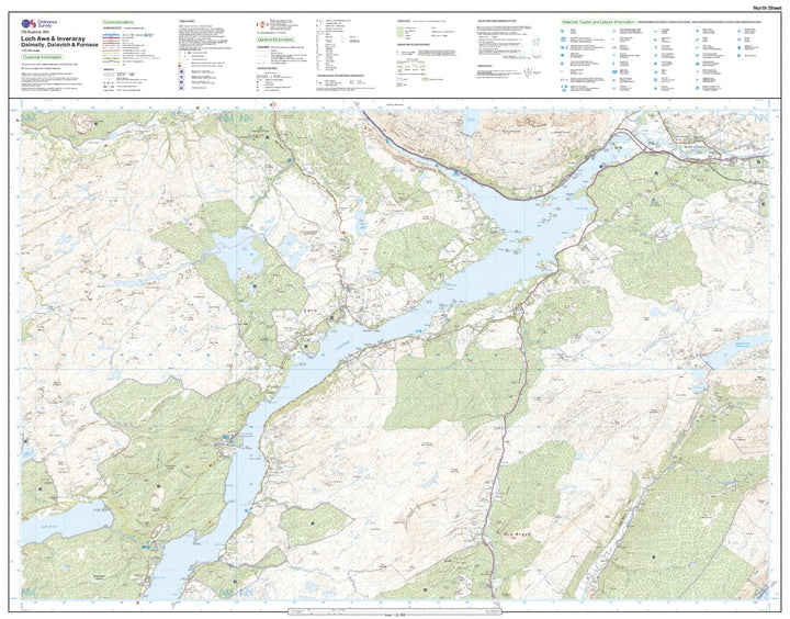 Loch Awe and Inveraray (OS Explorer Map, Band 360), Karte