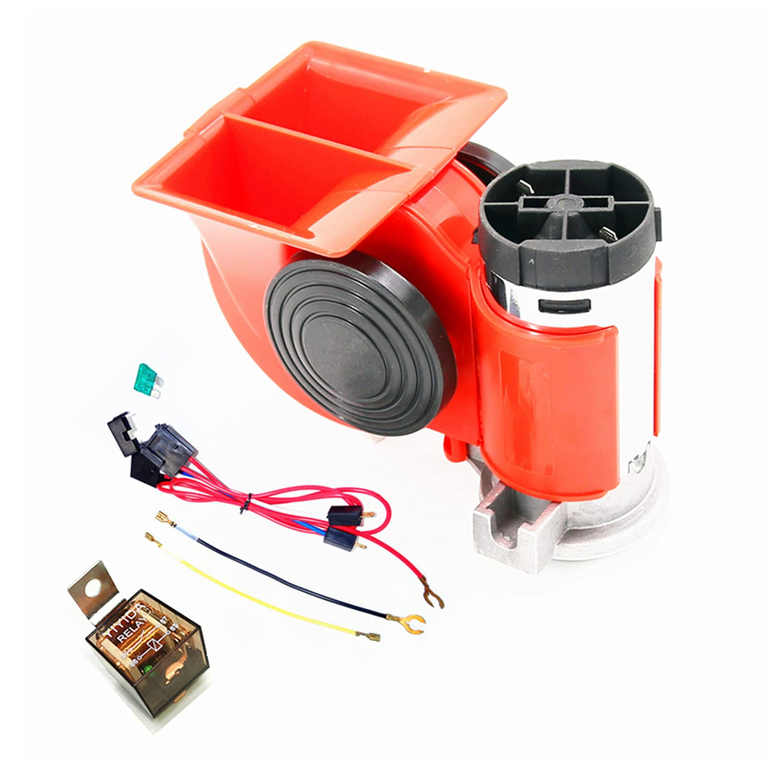 YIYIDA Auto air horn 135DB dual trompete super laute schnecke elektrische pumpe sirene, Lautsprecher