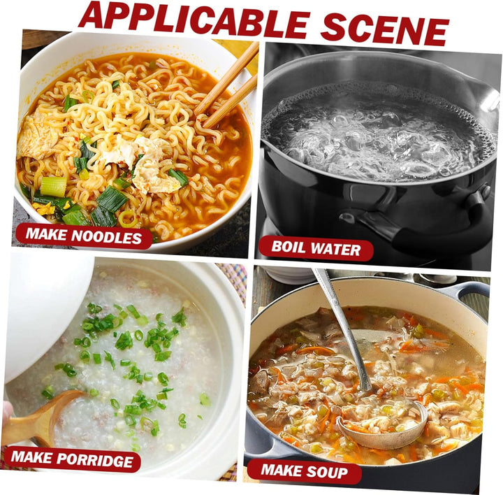 Cabilock Email Kochtopf Suppentopf Aus Emaille Pfannenwender Handgezogene Nudeln Milchtopf Enamel Ko