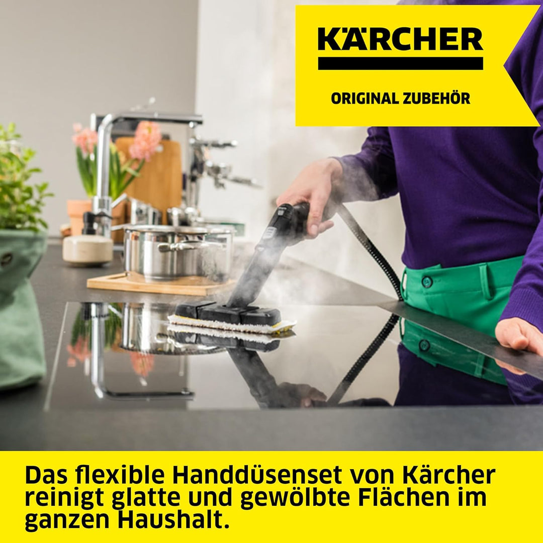 Kärcher Flexible Handdüse, Zubehör für Dampfreiniger, Dampfreiniger für Badewannen, Waschbecken, geb
