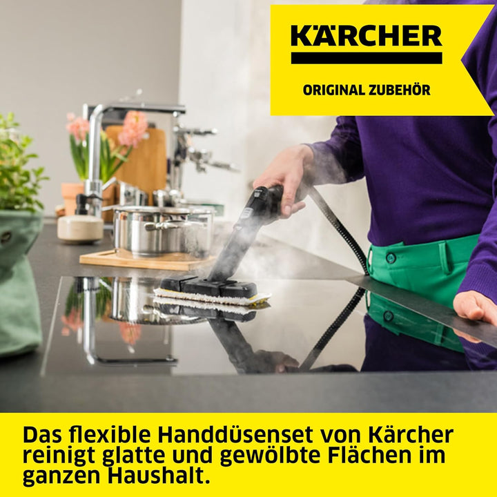 Kärcher Flexible Handdüse, Zubehör für Dampfreiniger, Dampfreiniger für Badewannen, Waschbecken, geb