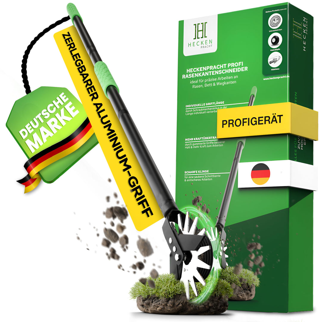 Profi Rasenkantenschneider mit höhenverstellbaren ergonomischen Stiel | Kantenschneider für perfekte