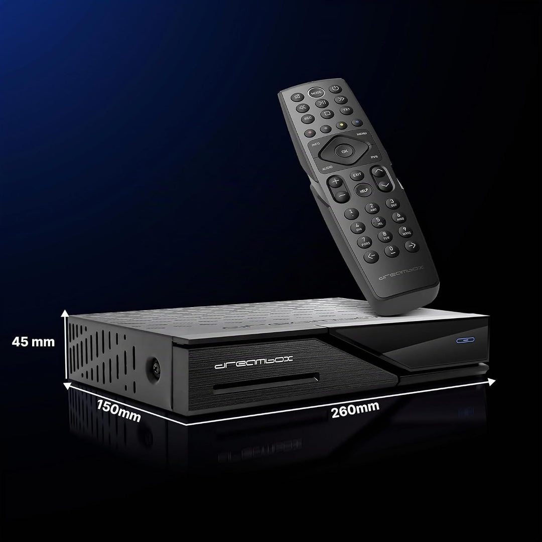 Dreambox DM520 1x DVB-S2 Tuner Linux Receiver (Full HD 1080p), 1x DVB-S2 Tuner