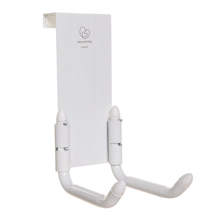 Dreambaby Strollerbuddy STROLLAWAY® - Haken für die Lagerung von Kinderwagen/Buggys (Farbe: Weiss)