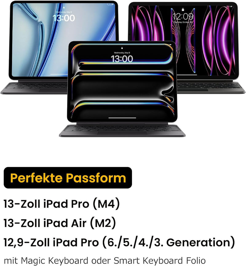 tomtoc 360° Tablet Tasche für 12,9-Zoll iPad Pro M2&M1 (6/5/4/3 Generation) 2022-2018, Rundumschutz