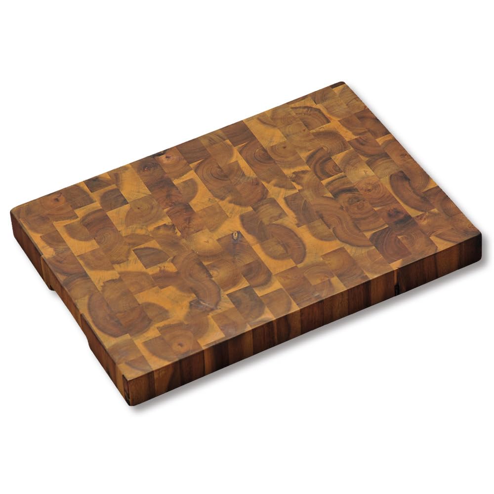 KESPER | Profi-Schneidbrett, Material: Akazienholz (Stirnholz), Masse: 42 x 30 x 3,5 cm, Farbe: Brau
