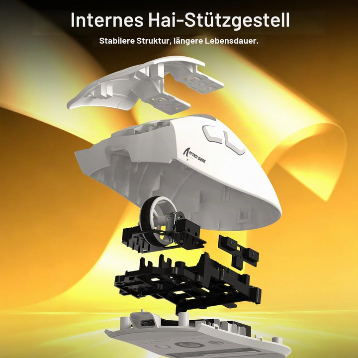 MAMBASNAKE x Attack Shark V8 Wireless Gaming Mouse, 59g Ultra-Lightweight, PAW3950MAX Sensor, Shark