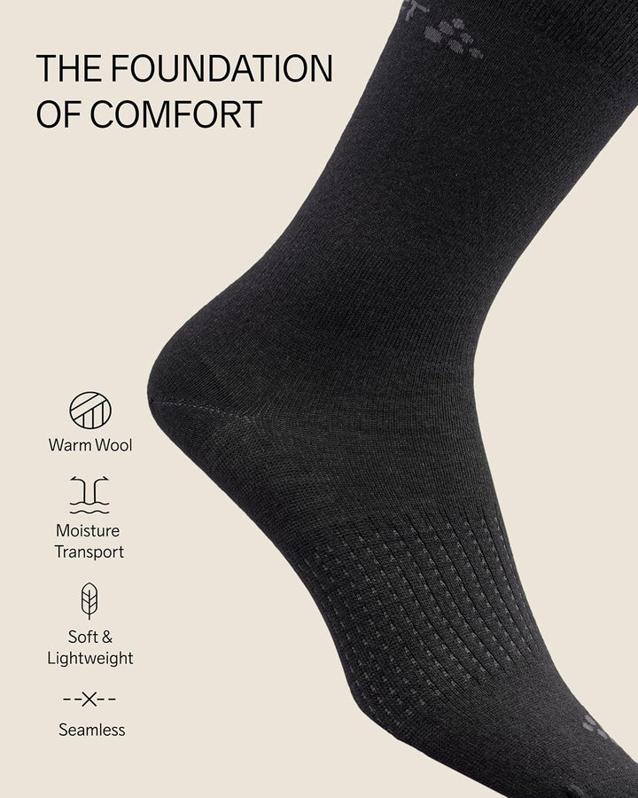 Craft Wool Liner Socken 2er Pack schwarz