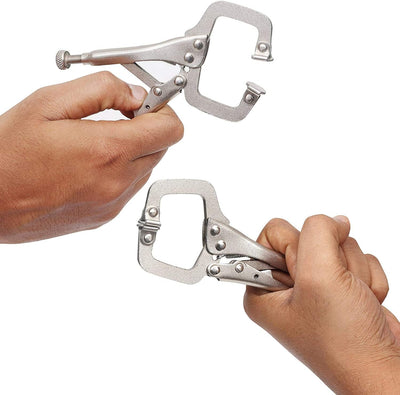 Kurtzy 13,3 cm Schraubzwingen Klemmzwingen Metall Schnellspannzwingen Set Verstellbar mit Schraube S