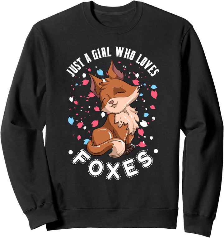 Waldbewohner Tierfreund Natur Wald Tier Fuchs Mädchen Sweatshirt